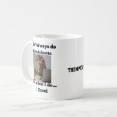 Löwen-Tabellenkalkulation Büro Tasse (Vorderseite Links)