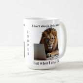 Löwen-Tasse Kaffeetasse (VorderseiteRechts)