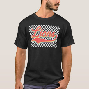 Löwen Team Schul Sport Fan Maskottchen Fußball Man T-Shirt