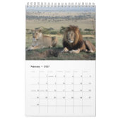 Löwen tragen 2014 ein (Single-Seite) Kalender (Feb 2027)