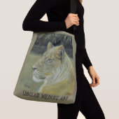 Löwen über Körper 2 versahen Bildtasche mit Seiten Tragetaschen Mit Langen Trägern (Von Nahem)