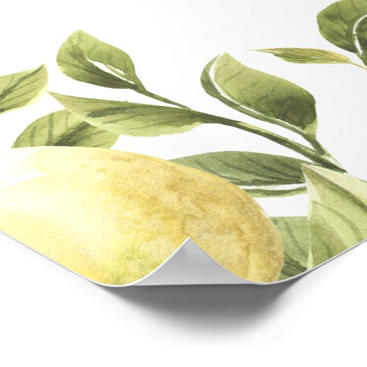 Löwen und Blätter Boho Wedding Willkommen Poster (Ecke)