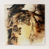 Löwen und Cubs Puzzle (Horizontal)