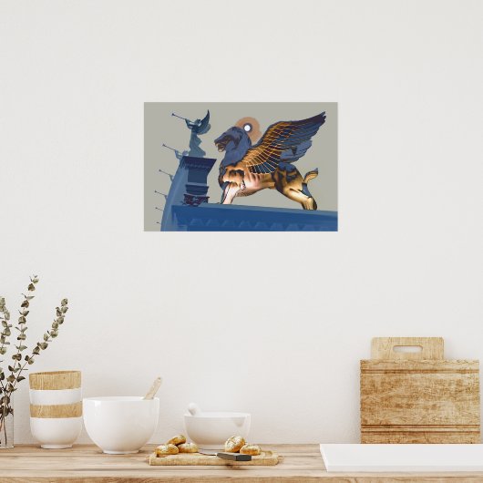 Löwen und Engel Poster (Küche)