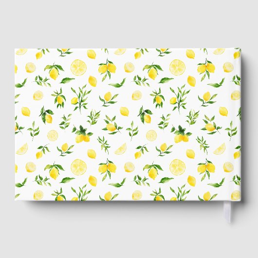 Löwen- und Foliage-Hochzeit Gästebuch (Rückseite)