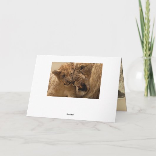 Löwen- und Kindervatertag Karte (Rückseite)