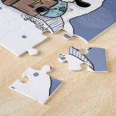 Löwen und Lamb teilen das gute Buch Puzzle (Seite)