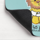 Löwen und Lamm Babys Mousepad (Ecke)