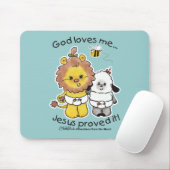 Löwen und Lamm Babys Mousepad (Mit Mouse)