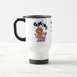 Löwen und Lamm-Boxer - Krebs schwarz und blau mach Reisebecher