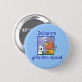Löwen und Lamm fangen Sterne, die fallen Button (Vorne & Hinten)