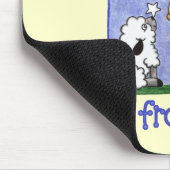 Löwen und Lamm fangen Sterne, die fallen Mousepad (Ecke)