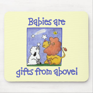 Löwen und Lamm fangen Sterne, die fallen Mousepad