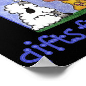 Löwen und Lamm fangen Sterne, die fallen Poster (Ecke)