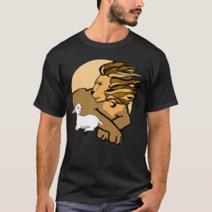 Löwen und Lamm im Frieden T-Shirt