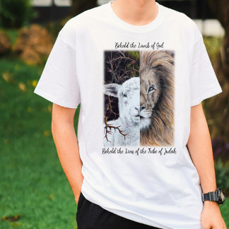 Löwen- und Lamm-T - Shirt