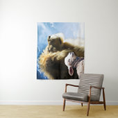 Löwen- und Lamm-Tapestry Wandteppich (Beispiel)