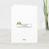 Löwen und Lämmer, Weihnachtskarte Feiertagskarte (Rückseite)