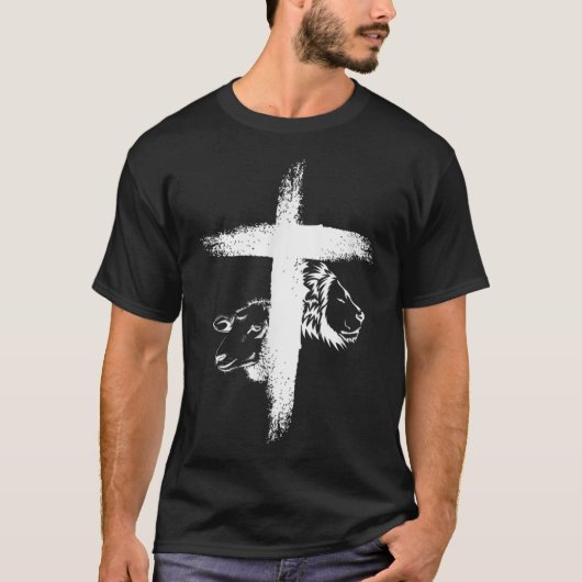 Löwen- und Lammkreuz1011png1011 T-Shirt (Vorderseite)