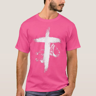 Löwen- und Lammkreuz für Frauen T-Shirt