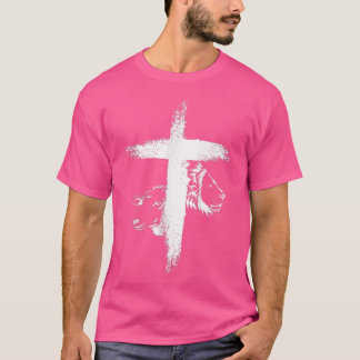 Löwen- und Lammkreuz für Frauen T-Shirt
