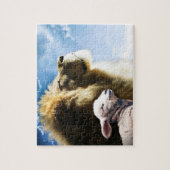 Löwen- und Lammpuzzle Puzzle (Vertikal)