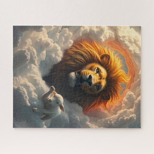 Löwen- und Lammpuzzle Puzzle (Horizontal)