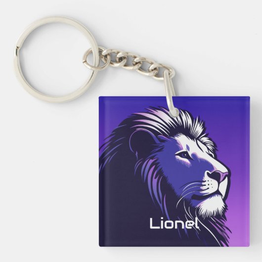 Löwen und Leopard der 80er Jahre Schlüsselanhänger (Vorderseite)