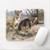 Löwen und Lioness Mousepad (Mit Mouse)