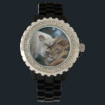 Löwen und Löwen Armbanduhr<br><div class="desc">Adorable Foto von einem Löwen und Löwenzauber.</div>