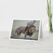 Löwen und Löwen Karte (Vorderseite)