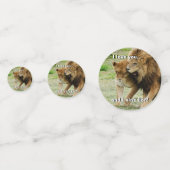 Löwen und Löwen Konfetti (Rückseiten)