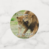 Löwen und Löwen Konfetti (Klein Vorderseite)