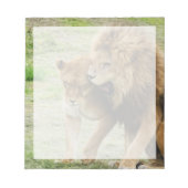Löwen und Löwen Notizblock (Vorderseite)