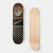 Löwen- und Paw-Prints Skateboard (Vorderseite)