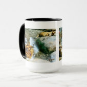 Löwen und Reflektionen Tasse (Vorderseite Links)