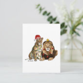 Löwen - Urlaubskarte Feiertagskarte (Stehend Vorderseite)