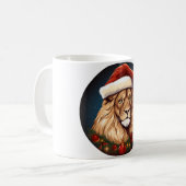 Löwen Weihnachten Kaffeetasse (Vorderseite Links)