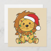 Löwen Weihnachten Wintertiere Feiertage Löwen (Vorne/Hinten)