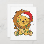 Löwen Weihnachten Wintertiere Feiertage Löwen (Vorne/Hinten)