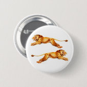 Löwen zu Kreuzzwecken Button (Vorne & Hinten)