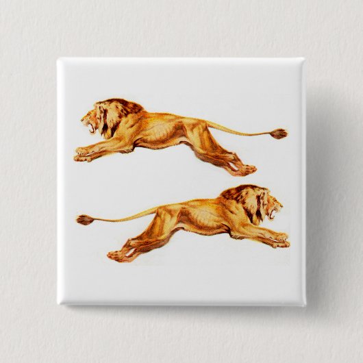 Löwen zu Kreuzzwecken Button (Vorderseite)