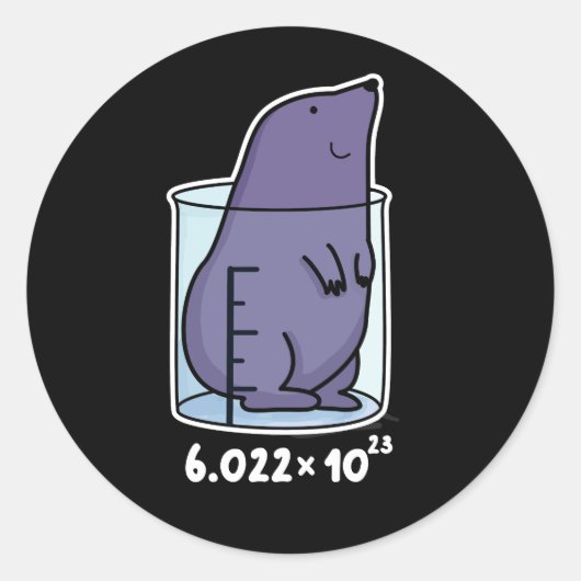 Löwenäquivalent Sonnenloch in einem Becherpun Dark Runder Aufkleber (Vorderseite)