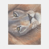 Löwenaugen Fleecedecke (Vorderseite)