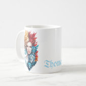 Löwenaugen und Sternenhair Kaffeetasse (Vorderseite Links)