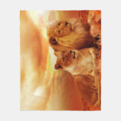 Löwenblankt Fleecedecke (Vorderseite)