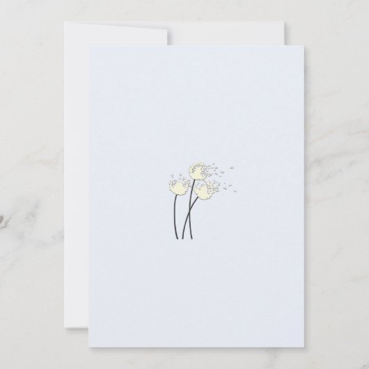 Löwenblende Einladung (Rückseite)