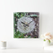 Löwenblüte Quadratische Wanduhr (Zuhause)