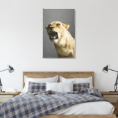 Löwenbrennen 2 leinwanddruck (Insitu (Schlafzimmer))