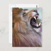 Löwenbrüllen Postkarte (Vorne/Hinten)